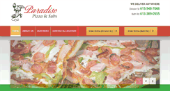 Desktop Screenshot of paradisopizza.ca