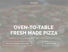 Tablet Screenshot of paradisopizza.net